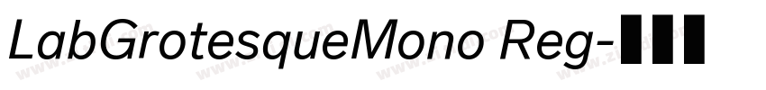 LabGrotesqueMono Reg字体转换